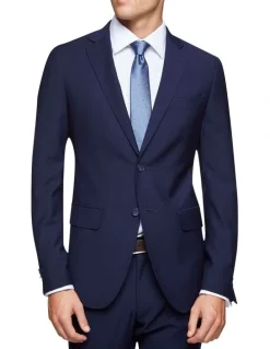 Oxford Travel Auden Wool Suit Jacket Navy