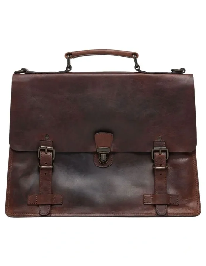 Oxford Traveller Briefcase in Brown