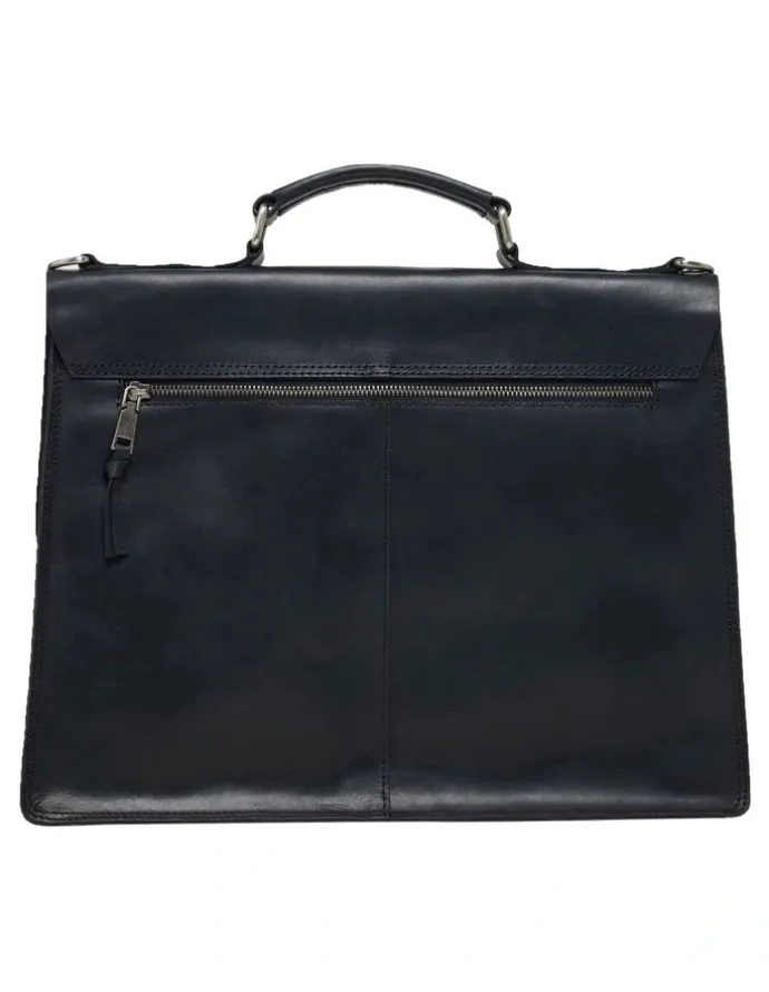 Oxford Traveller Briefcase in Black