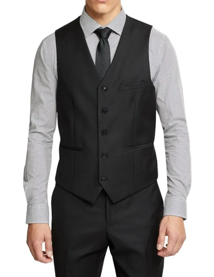 Oxford Vest in Black
