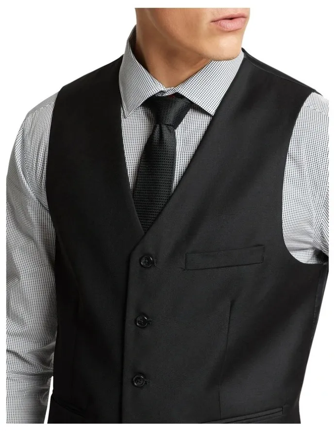 Oxford Vest in Black