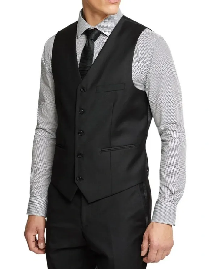 Oxford Vest in Black