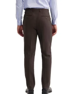Oxford Wordsworth Wool Suit Pant in Brown