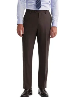 Oxford Wordsworth Wool Suit Pant in Brown
