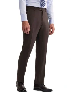 Oxford Wordsworth Wool Suit Pant in Brown
