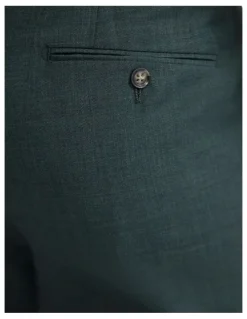 Oxford Wordsworth Wool Suit Pant in Green