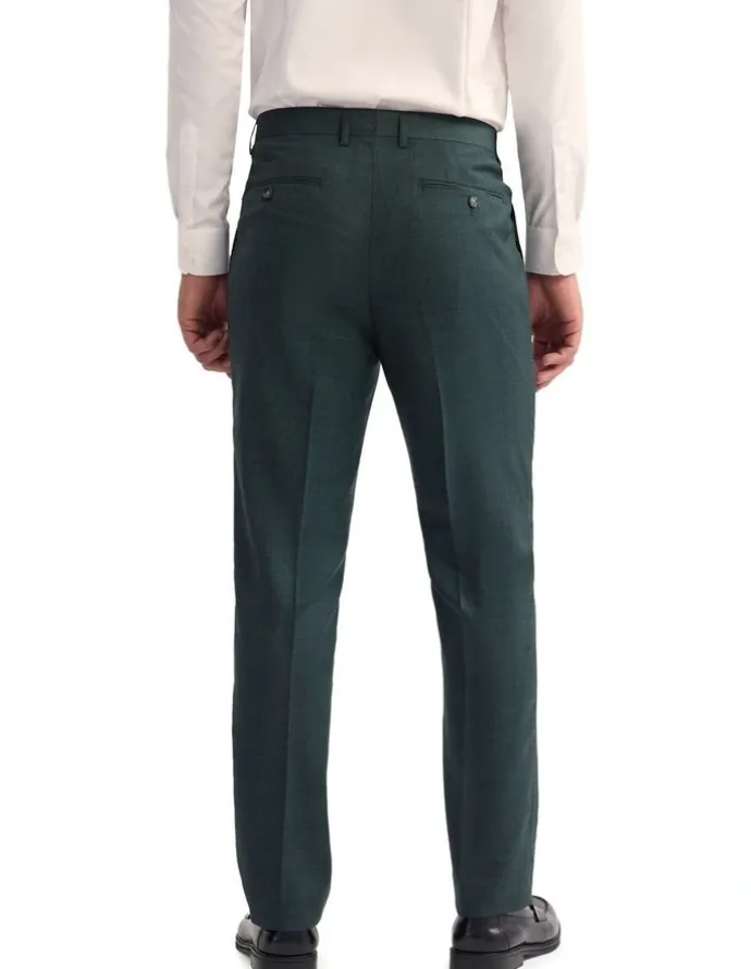 Oxford Wordsworth Wool Suit Pant in Green