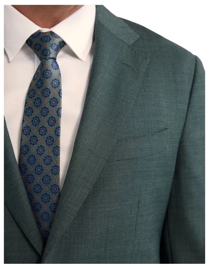 Oxford Wordsworth Wool Suit Jacket in Green