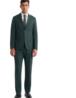 Oxford Wordsworth Wool Suit Jacket in Green