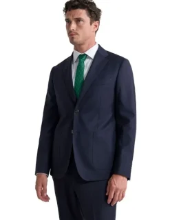 Oxford Wordsworth Wool Suit Jacket in Navy