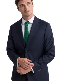 Oxford Wordsworth Wool Suit Jacket in Navy