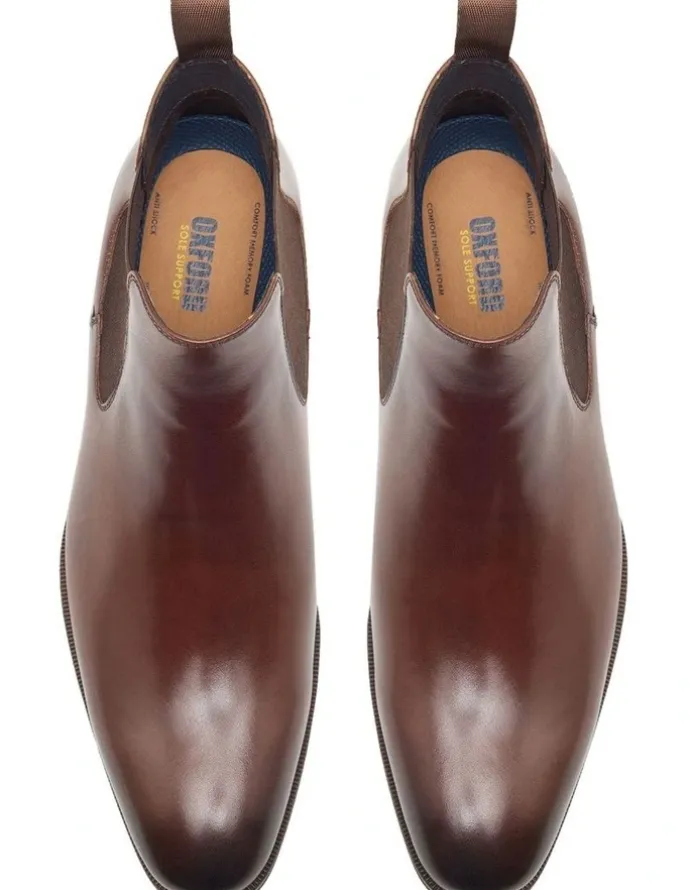 Oxford Alexander Chelsea Boot in Dark Brown