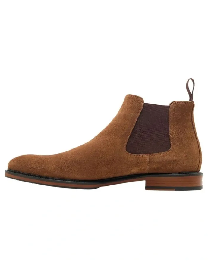Oxford Alexander Suede Chelsea Boot in Tobacco