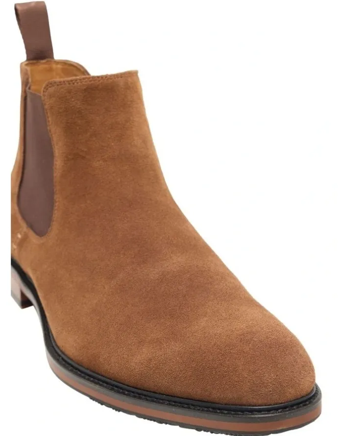 Oxford Alexander Suede Chelsea Boot in Tobacco
