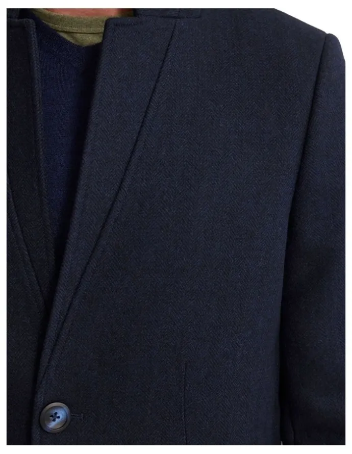 Oxford Austin Wool Rich Coat in Navy