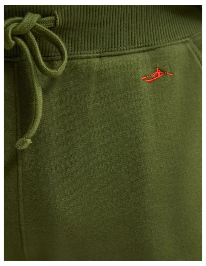 Oxford Benson Organic Cotton Track Pants in Dark Olive