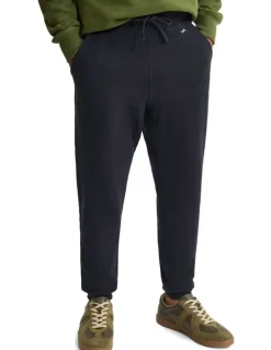 Oxford Benson Organic Cotton Track Pants in Black