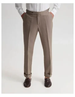 Oxford Byron Linen Blend Pants in Bark