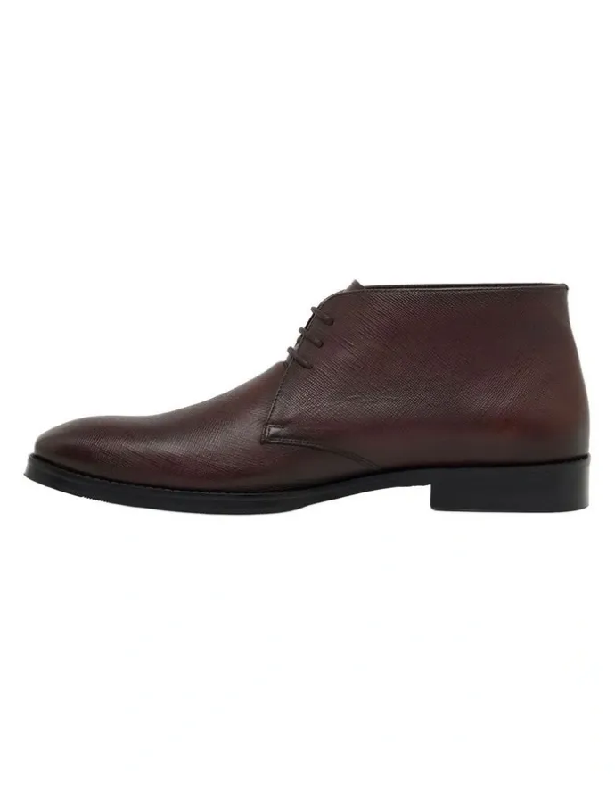 Oxford Finley Leather Chukka Boot in Chocolate