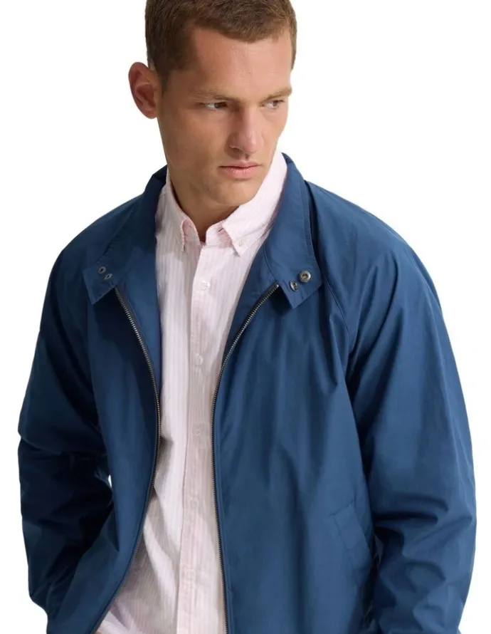 Oxford Henry Unlined Bomber Jacket in Navy