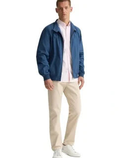 Oxford Henry Unlined Bomber Jacket in Navy
