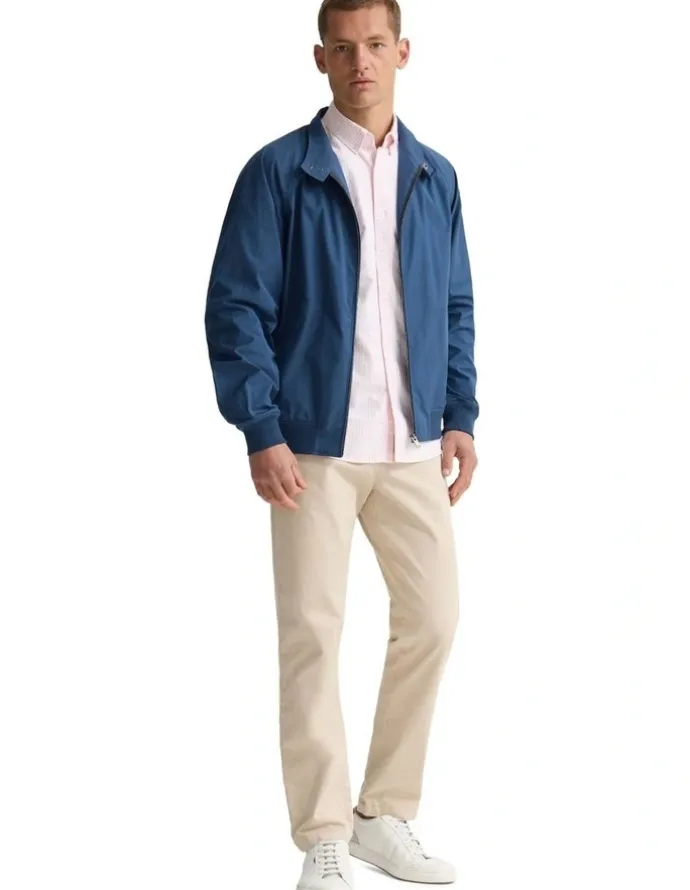 Oxford Henry Unlined Bomber Jacket in Navy