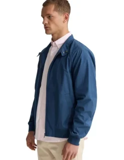Oxford Henry Unlined Bomber Jacket in Navy