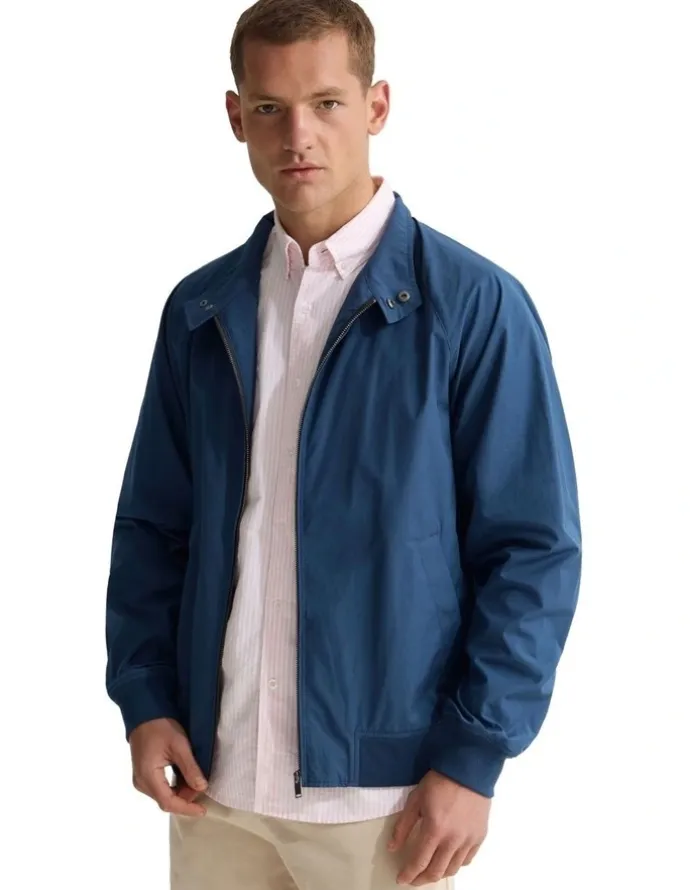 Oxford Henry Unlined Bomber Jacket in Navy