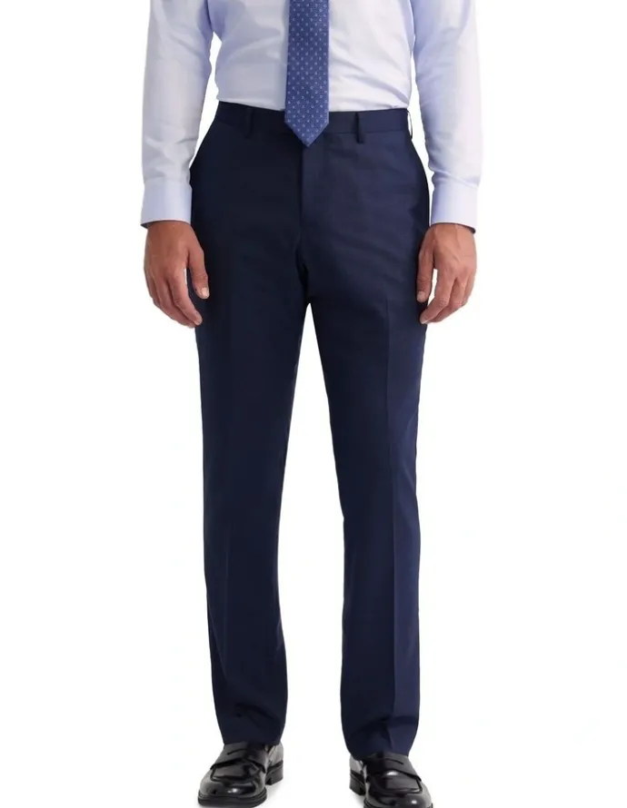 Oxford Hopkins Wool Suit Trousers in Navy