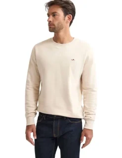 Oxford Leo Organic Cotton Sweatshirt in Stone