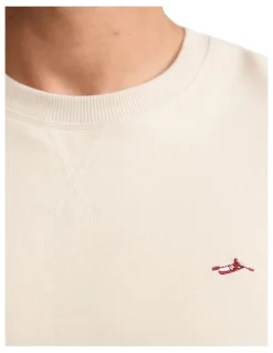 Oxford Leo Organic Cotton Sweatshirt in Stone