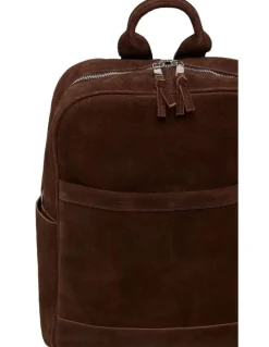 Oxford Miles Suede Backpack Bag in Hikory