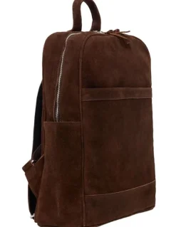 Oxford Miles Suede Backpack Bag in Hikory
