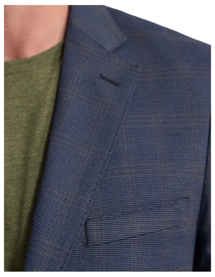 Oxford Milton Stretch Cotton Blazer in Navy