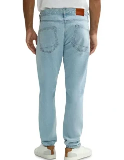Oxford Roscoe Light Wash Denim Jeans in Light Blue