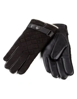 Ozwear Ugg Quilted Touch Screen Glove in Black