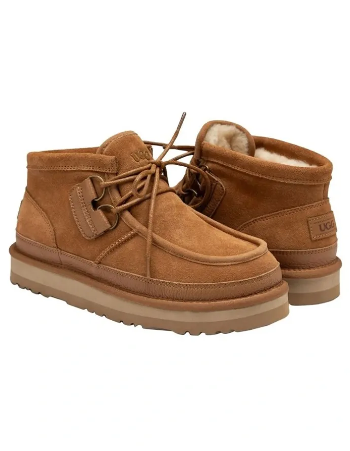 Ozwear Ugg Bendigo Lace-Up Boots in Chestnut