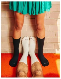 Paire Calf Socks in Black