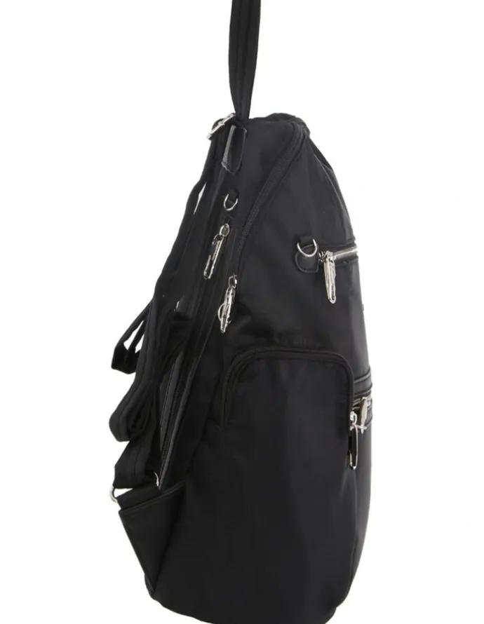 PIERRE CARDIN Anti-Theft Backpack Bag in Black