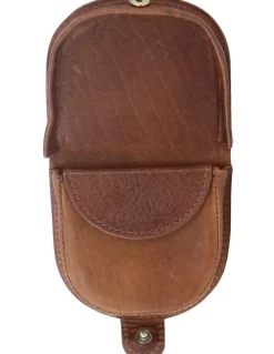PIERRE CARDIN Italian Leather Coin Purse in Black