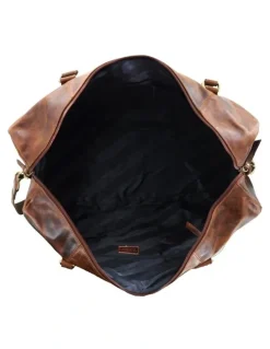 PIERRE CARDIN Pierre Cardin Vintage Genuine Leather Overnight Bag in Cognac