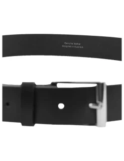 PIERRE CARDIN Pierre Cardin Genuine Leather Belt LARGE 130cm in Black