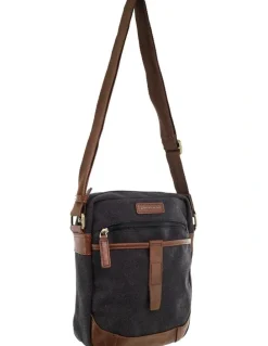 Pierre Cardin Pierre Cardin Canvas Crossbody Bag in Black