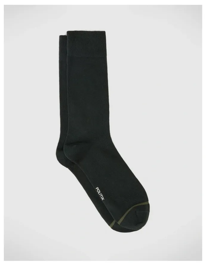 Politix Australian Cotton Blended Sock in Dark Khaki