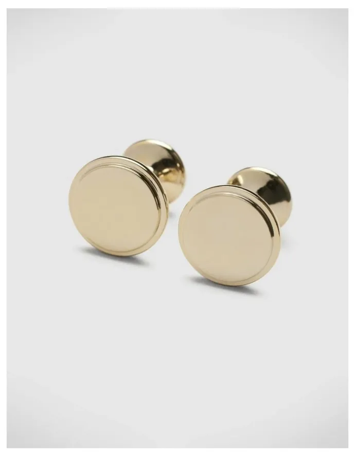 Politix Champagne Glass Shaped Cufflinks in Gold