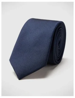 Politix Diagonal Drill Tie in Navy