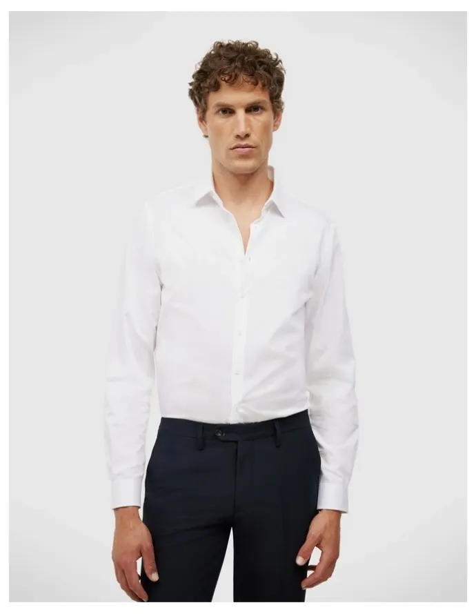 Politix Elijah Long Sleeve Shirt in White