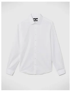 Politix Elijah Long Sleeve Shirt in White
