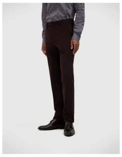 Politix Elliot Tailored Pant in Burgundy