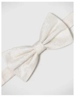 Politix Goodwin Floral Bow Tie in Neutral